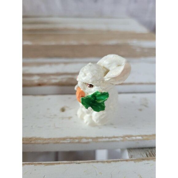 Easter Bunny carrot rabbit spring village accessor - Picture 2 of 7